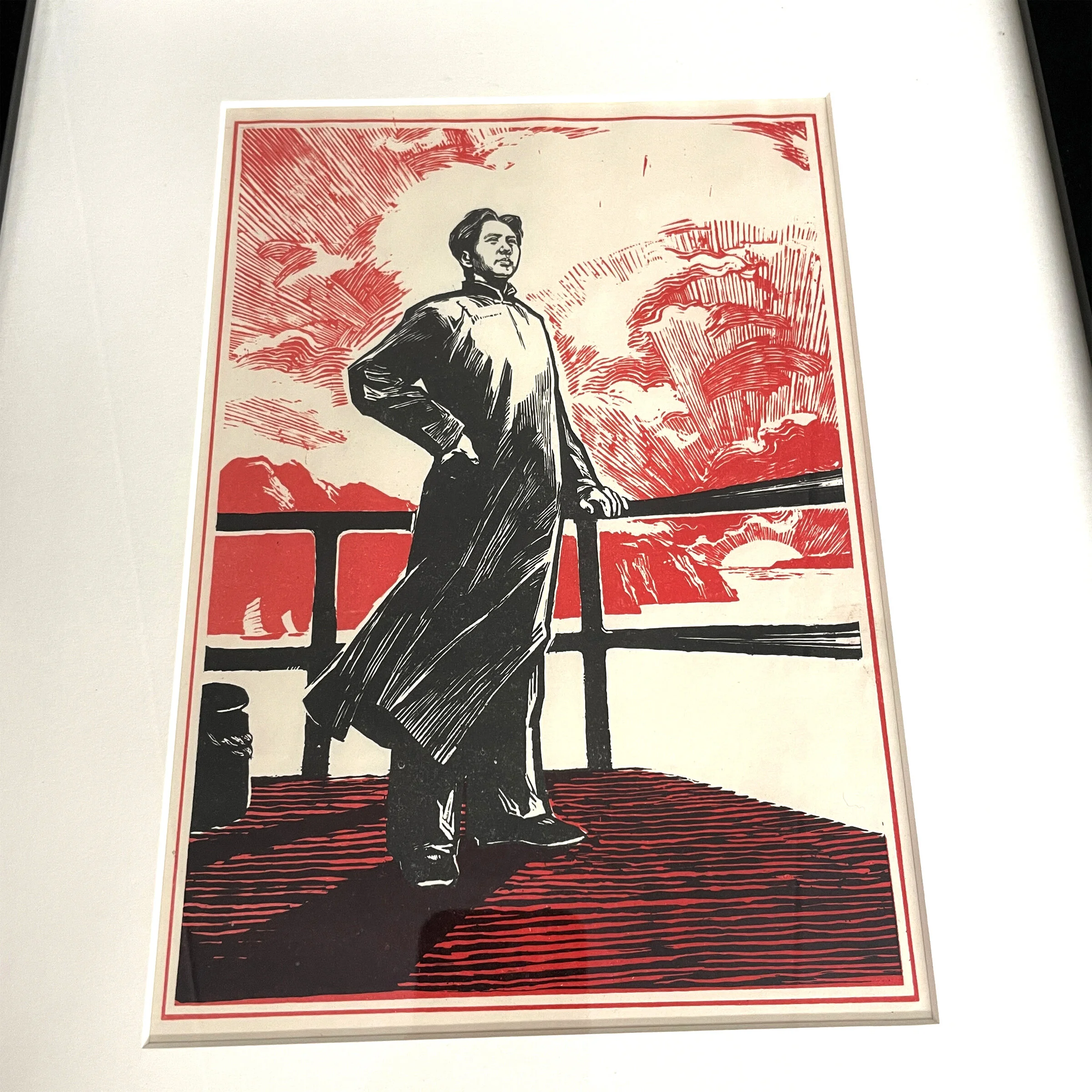 mao.ページ Set of Three Framed Mao Woodblock Prints — RIGHT | PROPER